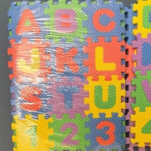 Colorful Alphabet and Number Foam Play mini Mat-